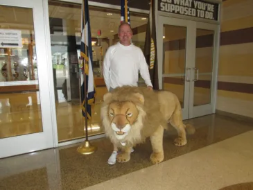 Steiff lion finds new home at John Marshall High School